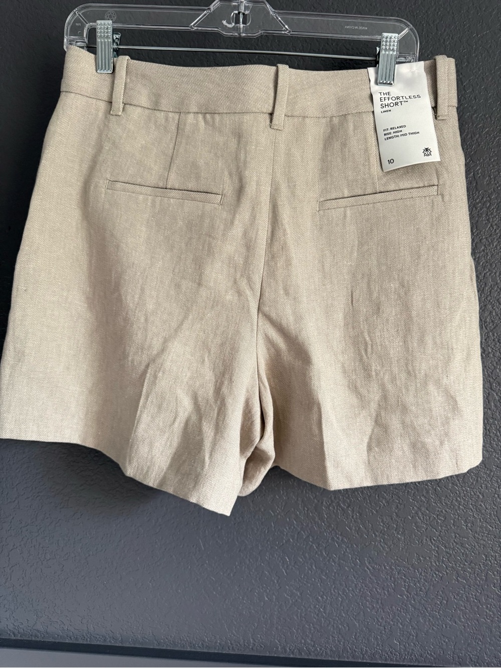 ARITZIA • The effortless shorts linen mid thigh relaxed fit - NWT size 10 - Picture 10 of 13